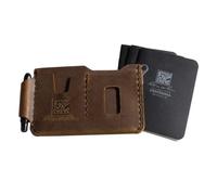 Rite in the Rain Il kit SHERPA in vera pelle per notebook, 17,5 cm x 9,5 cm, include una penna tascabile EDC e una confezione da 3 quaderni pinzati (n. H771-KIT)
