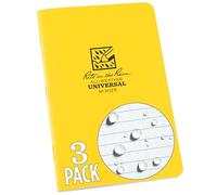 Rite in the Rain Staple Bound Mini Impermeabile, Blocco Note (Confezione da 3) Unisex-Adulto