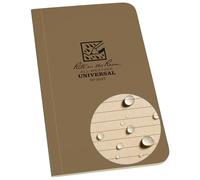 Rite in the Rain Taccuino per tutte le stagioni, copertina morbida, 8,9 x 15,2 cm, copertina verde, modello universale (n. 964), unisex, per adulti, Field Flex Cover, R-964T, color carne, 3¼ x 6 pollici