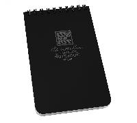 Rite in the Rain Top Spiral Notebook 4x6 Black