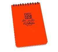 Rite in the Rain Top Spiral Notebook 4x6 Orange