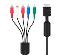 RiteAV Mcbazel Cavo AV Component HD per PS2/PS3, 1,8 m Y/PB/PR con Audio Stereo RCA, Compatibile con PS2 e 3, Trasferimento ad Alta Velocità per TV HD