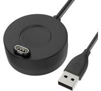 RiteAV Stazione di ricarica compatibile con Garmin Vivoactive 6/5/4/3, Venu, Fenix 8/7/6/5, Forerunner 970/570/745, Instinct, sincronizzazione dati USB, colore: nero