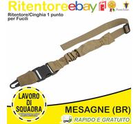 Ritentore Cinghia 1 punto Sicurezza Militaria Militare Bungee Sling TAN - 8field