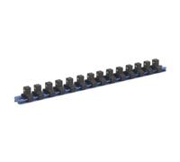Ritenuta Bussole Guida Con 14 Clip Alluminio 1cmSq Drive - Sealey SR3814 Nuovo