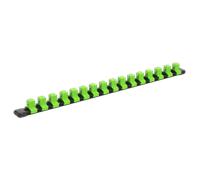 Ritenuta Bussole Guida Con 16 Clip 1.3cmSq Drive - Hi-Vis Verde - Sealey AK27054