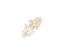 Ritenuta per gioielli Fermagli for scialle e cardigan, confezione da 3, in lega di zinco, con fermaglio for spilla a forma di fiore, oro(C)
