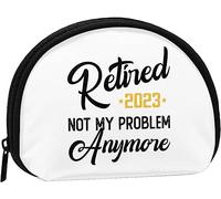 Ritirato 2023Il mio problema più donne e ragazze carino moda portamonete portafoglio borsa cambio portachiavi