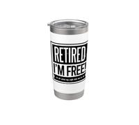 RITIRATO 2026 SONO LIBERO... di fare quello che mia moglie mi dice a Meme Bicchiere termico in acciaio inox doppia parete