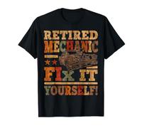 Ritirato Meccanico Fix It Yourself! Vintage Auto Tecnico Maglietta