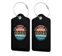 Ritirato nel 2027Il mio problema più etichetta per bagaglio in pelle con anello in acciaio inossidabile e copertura per la privacy per valigia da viaggio7