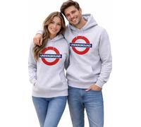 RITISH ERITAGE RANDS TFLTM129 licenza UndergroundTM - Felpa con cappuccio Grigio sportivo. X-Small