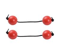 Ritmi africani aslatua shakers kashaka strumento 2 pezzi strumenti musicali a percussione manuale con forte delicata cor regolabile del suono per il palcoscenico blu rosso nero (Rosso)