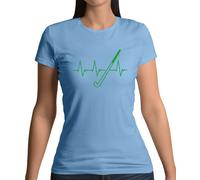 Ritmo Cardiaco SPORTS Hockey - Donna T-Shirt - Campo Love Cuore Player Equipment
