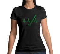 Ritmo Cardiaco SPORTS Hockey - Donna T-Shirt - Campo Love Cuore Player Equipment