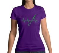 Ritmo Cardiaco SPORTS Hockey - Donna T-Shirt - Campo Love Cuore Player Equipment