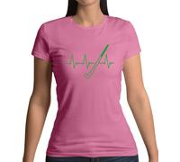 Ritmo Cardiaco SPORTS Hockey - Donna T-Shirt - Campo Love Cuore Player Equipment
