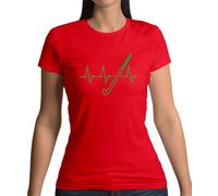 Ritmo Cardiaco SPORTS Hockey - Donna T-Shirt - Campo Love Cuore Player Equipment