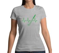 Ritmo Cardiaco SPORTS Hockey - Donna T-Shirt - Campo Love Cuore Player Equipment