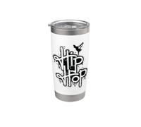 Ritmo e rime Hip Hop Bicchiere termico in acciaio inox doppia parete