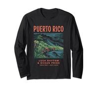 Ritmo lussureggiante di Porto Rico & Ocean Pride Maglia a Manica