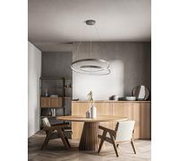 Sospensione Moderna Ritmo Metallo Grigio Led 70W Dimmerabile Ip20
