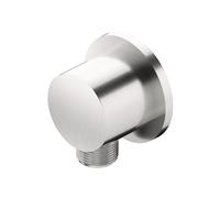 Ritmonio Diametro35 Cross | Diametro35 S gomito di collegamento a parete, H0BA1073IX, Diametro35 Cross; Diametro35 S acciaio inox spazzolato [Rubinetteria Bagno > Prese d‘Acqua]