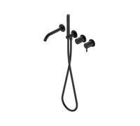 Ritmonio Diametro35 S rubinetto vasca con set doccetta, PR52EC201C04, Diametro35 S nero opaco [Rubinetteria Bagno > Rubinetteria Vasca]