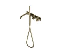 Ritmonio DOT316 Round rubinetto vasca in acciaio inox, con set doccetta, PR50EC103ICX, DOT316 Round champagne spazzolato [Rubinetteria Bagno > Rubinetteria Vasca]