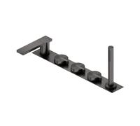 Ritmonio DOT316 rubinetto vasca 5 fori in acciaio inox, per montaggio su bordo vasca, PR50EJ101IBX, DOT316 nero spazzolato [Rubinetteria Bagno > Rubinetteria Vasca]