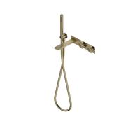 Ritmonio DOT316 rubinetto vasca in acciaio inox, con set doccetta, PR50EC102ICX, DOT316 champagne spazzolato [Rubinetteria Bagno > Rubinetteria Vasca]