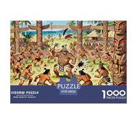 Rito della Danza di Guerra Haka dei Maori Puzzle in Legno Impermeabile DIY Puzzles Da 1000 Pezzi Per Adulti Colorati Giochi Di Impegnativi