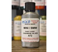 Ritocco Kit Per BMW Mini Cachemire Argento A72 Pittura 30ML Grattare Chip Repair