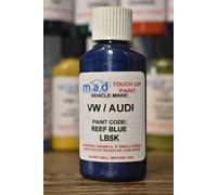 Ritocco Kit Per VW/Audi Reef Blu LB5K Pittura 30ML Grattare Golf Polo Passat