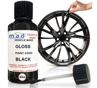 Ritocco Vernice Auto 30ML Bottiglia Per Renault Gloss Nero Ruota Clio Zoe Kadjar