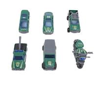 RiToEasysports 1:64 Auto Giocattolo in Metallo, 6 Veicoli in Miniatura Dettagliati con Design Autentici, Set Premium per il Gioco e Display, Costruzione Durevole, Proporzioni Accurate, Ottimo per i