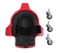 RiToEasysports 1 Coppia di Ginocchini Rotolanti, Rotelle Rotanti a 360 Gradi Creeper al Ginocchio a Ruota per Il Giardinaggio di Riparazioni per Auto di Pittura per Pavimenti (Rosso)