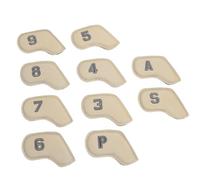 RiToEasysports 10 Pezzi per la Testa di Golf PU da 10 Pezzi, Comodi Copertine per Putter da Golf per Tutte le Stagioni con Numeri Facili da Leggere, Eleganti e Versatili, Convenienti e Visibili per