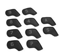 RiToEasysports 10 Pezzi per la Testa di Golf PU da 10 Pezzi, Comodi Copertine per Putter da Golf per Tutte le Stagioni con Numeri Facili da Leggere, Eleganti e Versatili, Convenienti e Visibili per