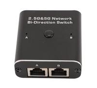 RiToEasysports 2,5G 5G Switch di Rediirezione di Rete 2-Porte RJ45 Ethernet Switcher 1 in 2 out o in 1 out con Custodia in Lega di Alluminio per Trasferimento di Dati Veloce da 1000 Mbps