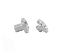 RiToEasysports 2 Pezzi 5mm 7.8mm Supporto per Albero di Coda Forte Rame in Lega di Zinco per Chitarra Elettrica Parti di Ricambio Essenziali Nero/argento/oro (SILVER)