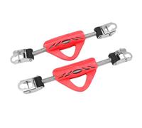 RiToEasysports 2 Pezzi Cinturino a Molla per Pinna da Immersione, Cinturino per Tallone per Immersione in Acciaio Inossidabile 316 a Doppio Uso con Dado Antiallentamento, per Pinne a Tallone (rosso)