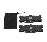 RiToEasysports 2 Pezzi Tacchette di Trazione della Ghiacciata, Catena di Spike Anti -Slip con Unghie in Acciaio di Manganese e Silicone TPE per Camminare su Strade Fangose di Ghiacciata (Black)