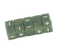 RiToEasysports 20pcs più Meno Cubi di Disegno 16 -MM Calcolo Operativo Matematico per Lezioni di Matematica per i Bambini (verde chiaro)