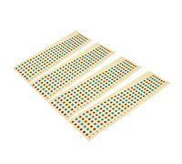 RiToEasysports 4 Adesivi per Tastiera per Chitarra, Etichette per Esercizi di Accordi con Note Multicolori con Materiale Cartaceo Impermeabile, per L'apprendimento dei Principianti