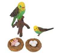 RiToEasysports 4 PC Giocattoli per Figure per Uccelli, Modello di Figurina del Ciclo di Vita per la Crescita degli Animali con Dettagli Vividi per i Bambini Decorazioni in Classe Domestica