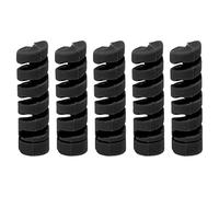 RiToEasysports 5 Pezzi di Protezione per Cavi Bici, 5 Colori di Guaina Elastica Avvolgente per Cavi Freno Telaio, Guaina di Protezione per Cavi da 4 Mm/5 Mm (Black)