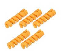 RiToEasysports 5 Pezzi di Protezione per Cavi Bici, 5 Colori di Guaina Elastica Avvolgente per Cavi Freno Telaio, Guaina di Protezione per Cavi da 4 Mm/5 Mm (Yellow)