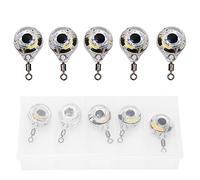 RiToEasysports 5 Pezzi Luce per Esche da Pesca, LED Luce per la Pesca Subacquea Attrattivo Lampada da Notte a Forma di Occhio Richiamo Attrattore Attrezzo Esca per Acqua Dolce e Acqua salata