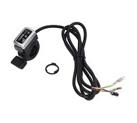 RiToEasysports Acceleratore Acceleratore a Pollice, Display di Potenza con Interruttore Autobloccante, Compatibile con Manubrio da 22,3 Mm per Bici Elettrica Scooter E Bike 24 72V (24V)